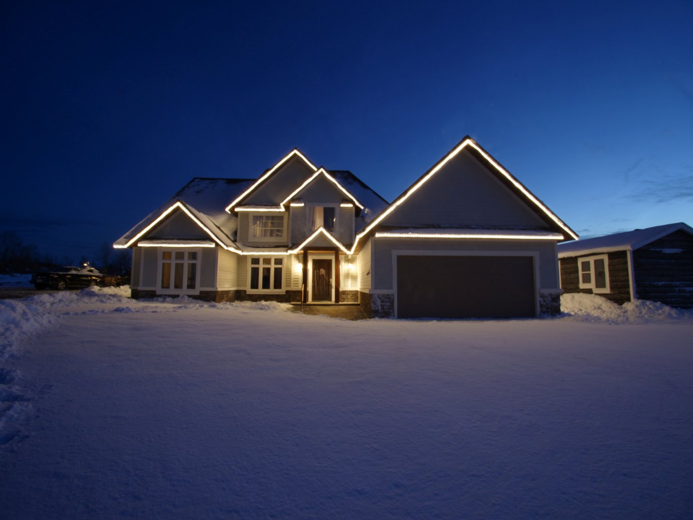 Projet d'éclairage architectural à Magog