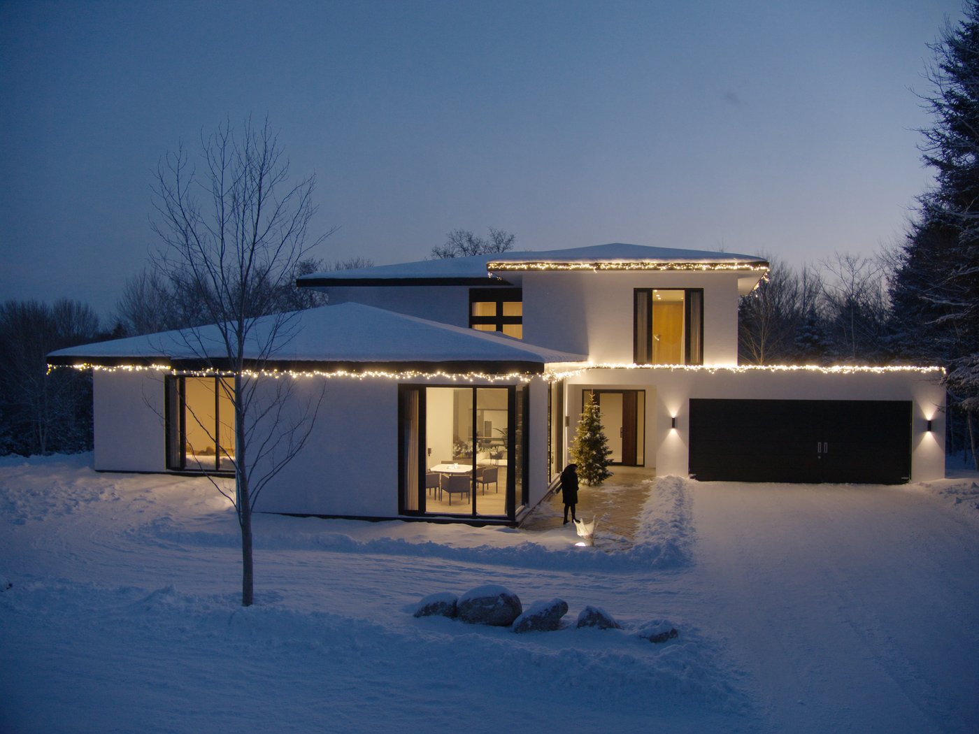 Maison illuminée pour les Fêtes sur la Rive-Sud de Montréal