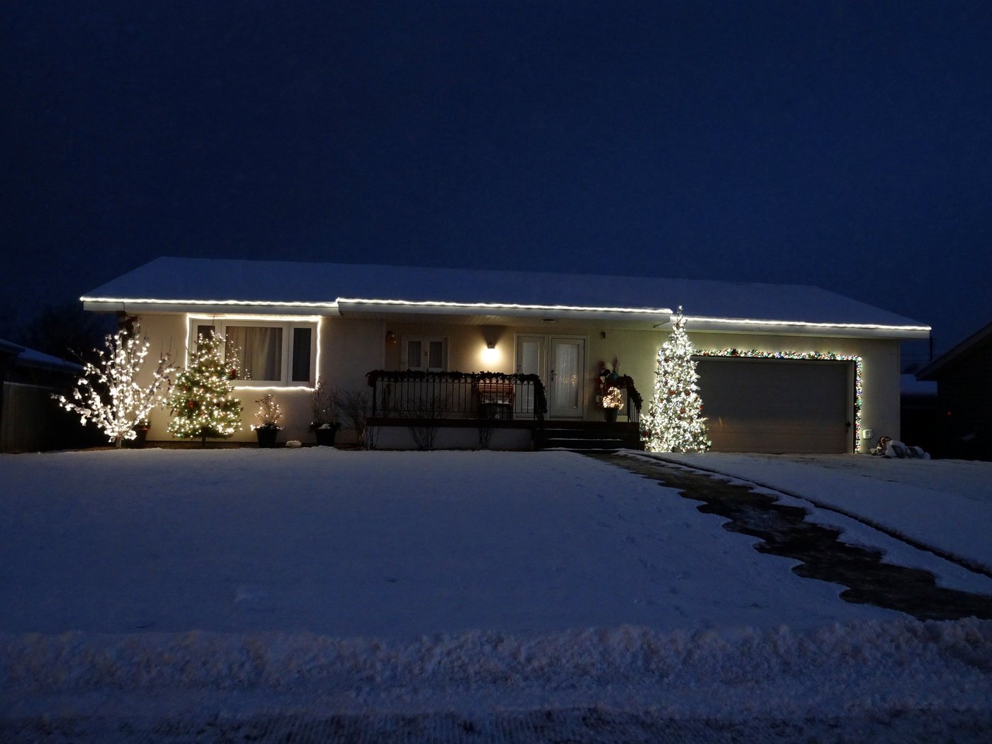 Installation de lumières de Noël à Terrebonne